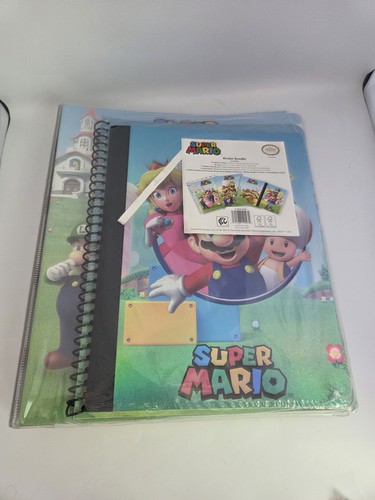 Super mario binder portfolio - mario,