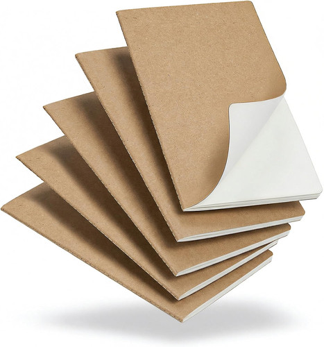 Pack blank kraft notebooks - blank,