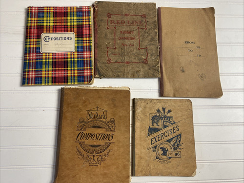 Antique composition notebook - antique,