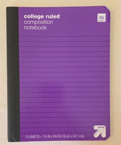 College ruled composition - ruled,